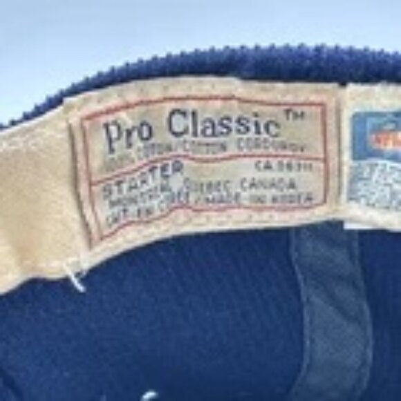 Vintage Chicago Bears Starter Hat Snapback Cap Corduroy Pro Classic Distressed - Picture 9 of 11